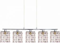Lampa wisząca Candellux Lampa wisząca chrom/fiolet kryształki 5x40W G9 Classic 35-59294