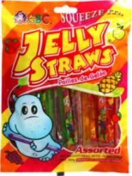  Abc Żelki owocowe Jelly Straws Hippo, różne smaki 300g - ABC