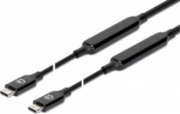 Kabel USB Manhattan USB-C - USB-C 3 m Czarny (355964)