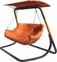  Grillbox Podwójny fotel wiszący z daszkiem ogrodowy - terracotta
