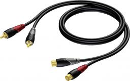 Kabel Procab RCA (Cinch) x2 - RCA (Cinch) x2 3m czarny (CLA850/3)