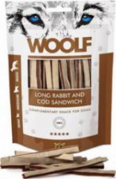  WOOLF  Woolf Przysmak Pies Long Rabbit&Cod Sandwich - Królik z Dorszem paski, 100g
