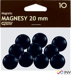  Grand OP. 10szt. Magnesy 20mm GRAND czarne - mgk0080025