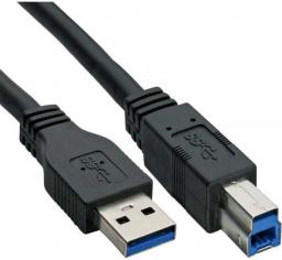 Kabel USB InLine USB-A - USB-B 0.5 m Czarny (35305)