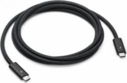 Kabel USB Apple USB-C - USB-C 1.8 m Czarny (MN713ZM/A)