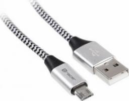 Kabel USB Tracer USB-A - microUSB 1 m Czarny (TRAKBK46928)
