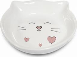  Yarro International Miska ceramiczna "Biały kot" 14x14 cm