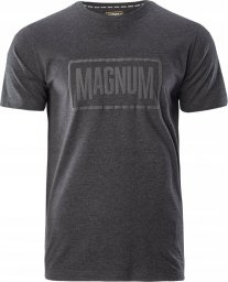  Magnum KOSZULKA MAGNUM ESSENTIAL T-SHIRT 2.0 BLACK MELANGE XL