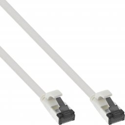  InLine InLine® Flat patch cable, U/FTP, Cat.8.1, TPE halogen free, white, 1m