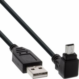 Kabel USB InLine USB-A - miniUSB 5 m Czarny (34150)