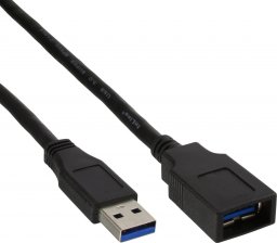 Kabel USB InLine USB-A - USB-A 2 m Czarny (B-35620)