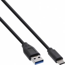 Kabel USB InLine USB-A - USB-C 2 m Czarny (B-35712)