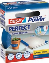  Tesa tesa extra Power Perfect Gewebeband 2,75m 19mm blau