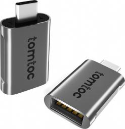Adapter USB Tomtoc USB-C - USB Szary  (TOM-W2040G)