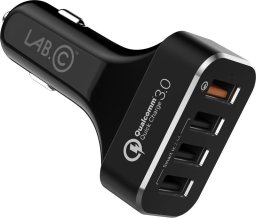 Ładowarka Lab.C LAB.C 4Port Quick Car Charger - Black