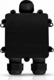  V-TAC Mufa Kablowa Hermetyczna Konektor Trójnik Puszka fi 8-12mm Czarna IP68 5980