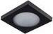 Lampa sufitowa Kanlux Oprawa punktowa FLINI IP44 DSL-B czarna kwadratowa bez oprawki 33120