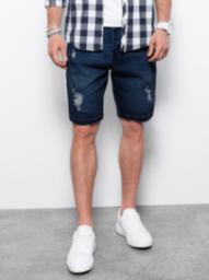  Ombre Krótkie spodenki męskie jeansowe - jeans W311 L