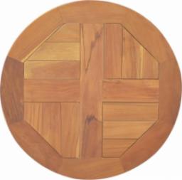  vidaXL Blat stołu, lite drewno tekowe, okrągły, 2,5 cm, 40 cm