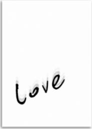  CaroGroup OBRAZ NA PŁÓTNIE Love Typografia Napis 70x100