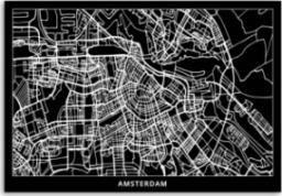  CaroGroup OBRAZ DO BIURA Amsterdam Plan Miasta 100x70