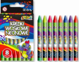  Penmate KREDKI WOSKOWE NEONOWE DINO PENMATE KOLORI PREMIUM 8 KOLORÓW