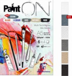 Clairefontaine SZKICOWNIK A5 PAINT ON DENIM 24K/250G 6 KOLORÓW