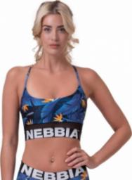  Nebbia Damski biustonosz sportowy Nebbia Earth Powered 565 - Kolor Niebieski ocean, Rozmiar XS