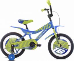  Capriolo Rowerek dziecięcy Kid 16" - model 2021 - Kolor niebiesko-limonkowy