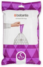 Brabantia Worki na śmieci PerfectFit rozmiar C 10-12L 40szt 137945