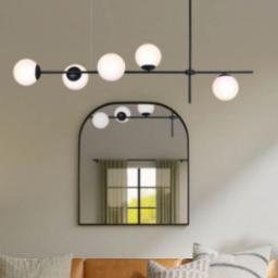 Lampa wisząca Kaja Wisząca lampa modernistyczna VUELTA K-4738 czarny zwis molekuły
