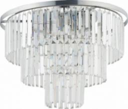 Lampa sufitowa Nowodvorski Salonowy plafon glamour Cristal 7628 okrągła lampa sufitowa srebrna