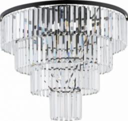 Lampa sufitowa Nowodvorski Glamour lampa sufitowa Cristal 7630 plafon przezroczysty czarny