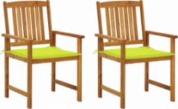  vidaXL vidaXL Krzesła ogrodowe z poduszkami, 2 szt., drewno akacjowe