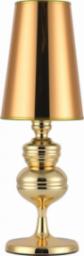 Lampa stołowa KKS Gabinetowa lampa stołowa QUEEN MT-8046-18 klasyczna lampka złota