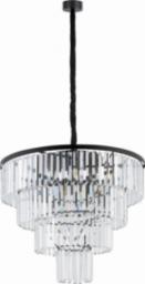Lampa wisząca Nowodvorski Kryształowy żyrandol glamour Cristal 7614 przezroczysty czarny