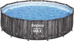  Bestway BASEN Steel Pro MAX 366x100 cm Holzoptik 5614X