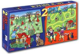 Gabi Gra planszowa 2w1 Czerwony Kapturek / Kot w butach