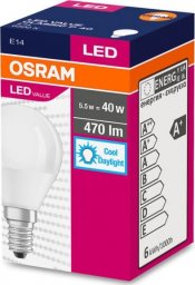 Ledvance Żarówka LED E14 4,9W/865 E14 VALUE CL P FR 40 non-dim 4,9W/865 4058075127630