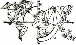 Decolicious Dekoracyjna Mapa Świata GEO COMPASS