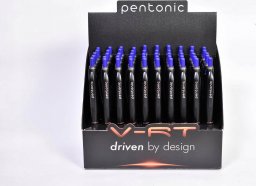 Linc Długopis kulkowy automatyczny LINC PENTONIC B-RT 4007BLU-HC niebieski 0.7 czarna obudowa 1x50szt+display