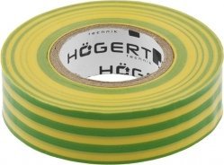  Högert Technik Taśma izolacyjna PVC, żółto-zielona (HT1P286)