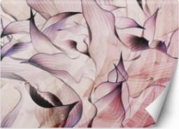  Feeby FOTOTAPETA 3D Kwiaty Liście Fioletowy 150x105