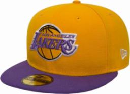  New Era New Era Los Angeles Lakers NBA Basic Cap 10861623 Żółte 7 1/4