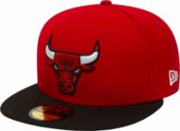  New Era New Era Chicago Bulls NBA Basic Cap 10861624 Czerwone 7 1/4