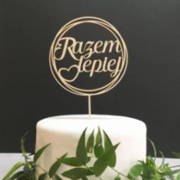 POSTWOOD Topper na tort "Razem lepiej"