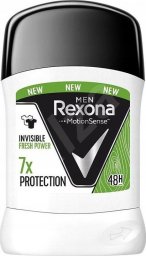  Unilever Rexona Motion Sense Men Dezodorant sztyft Invisible Fresh Power 48H 50ml