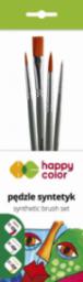 Happy Color Zestaw pędzli syntetycznych mix B 4 szt Happy Color