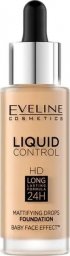 EVELINE KOLOROWKA Eveline Liquid Control HD Podkład do twarzy z dropperem nr 016 vanilla beige 32ml
