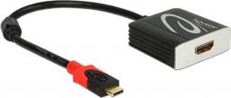 Adapter USB Delock USB-C - HDMI Czarny  (62730)
